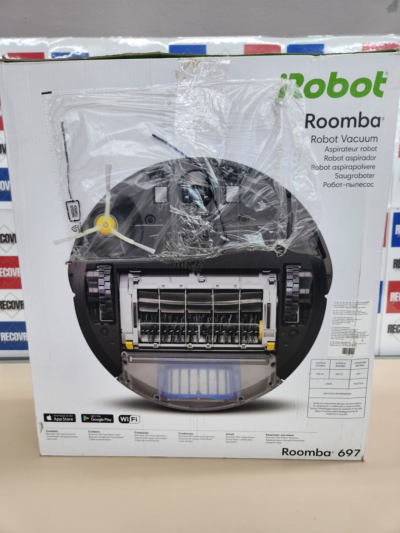 iRobot Roomba 697 - Aspiradora para Robot de Color Gris Claro, Negro se Adapta a Amazon Alexa, se Adapta a Google H