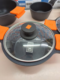 Batería cocina 9 piezas aluminio inducción Efficient BRA