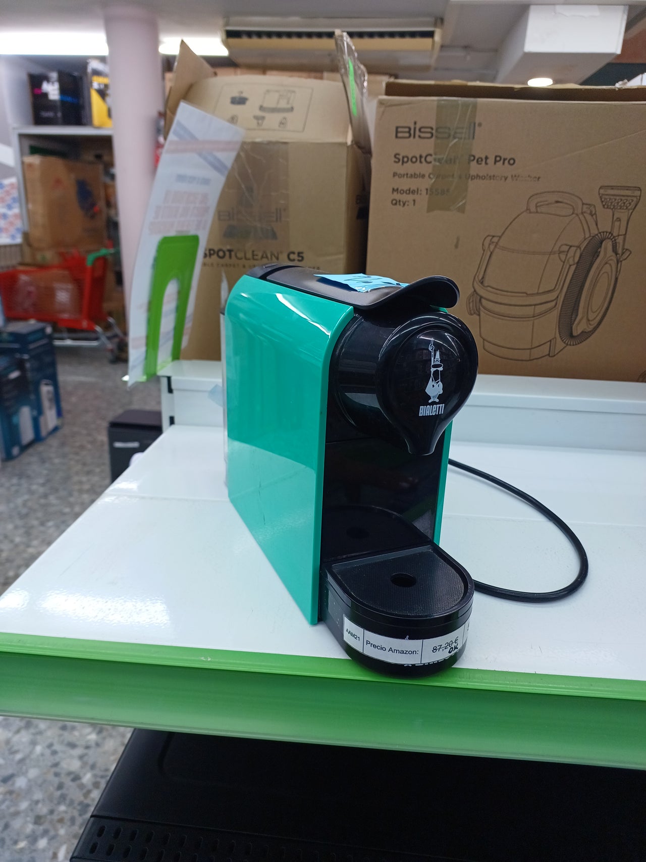 Bialetti Gioia Cafetera, Aluminio, Verde Smeraldo