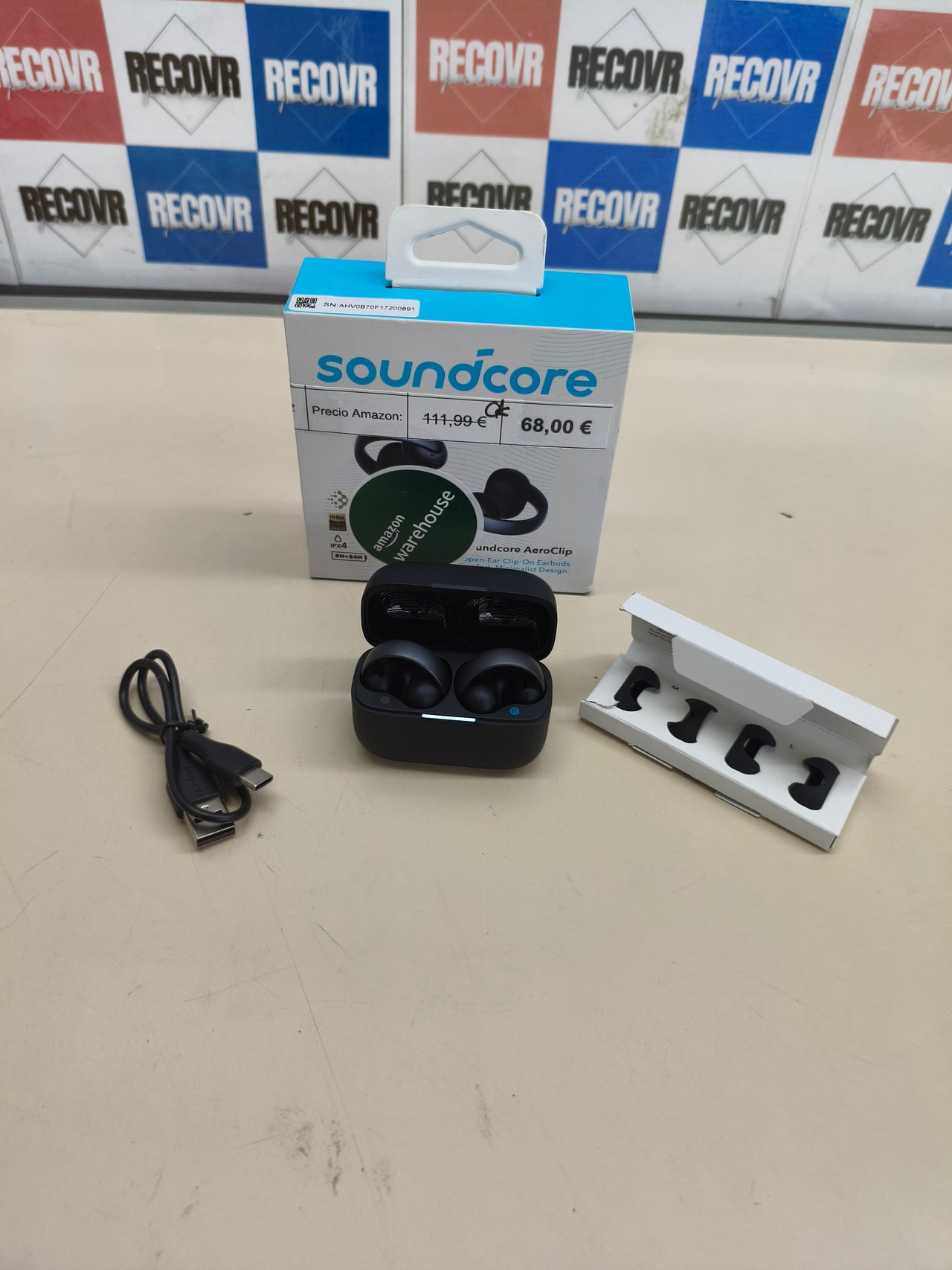 Auriculares open-ear soundcore AeroClip by Anker
