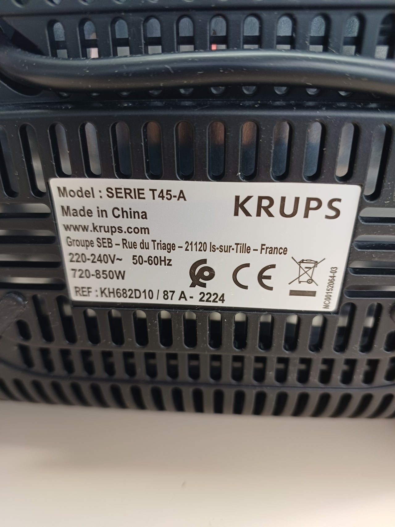 Tostador 2 ranuras 8 niveles acero inox Krups