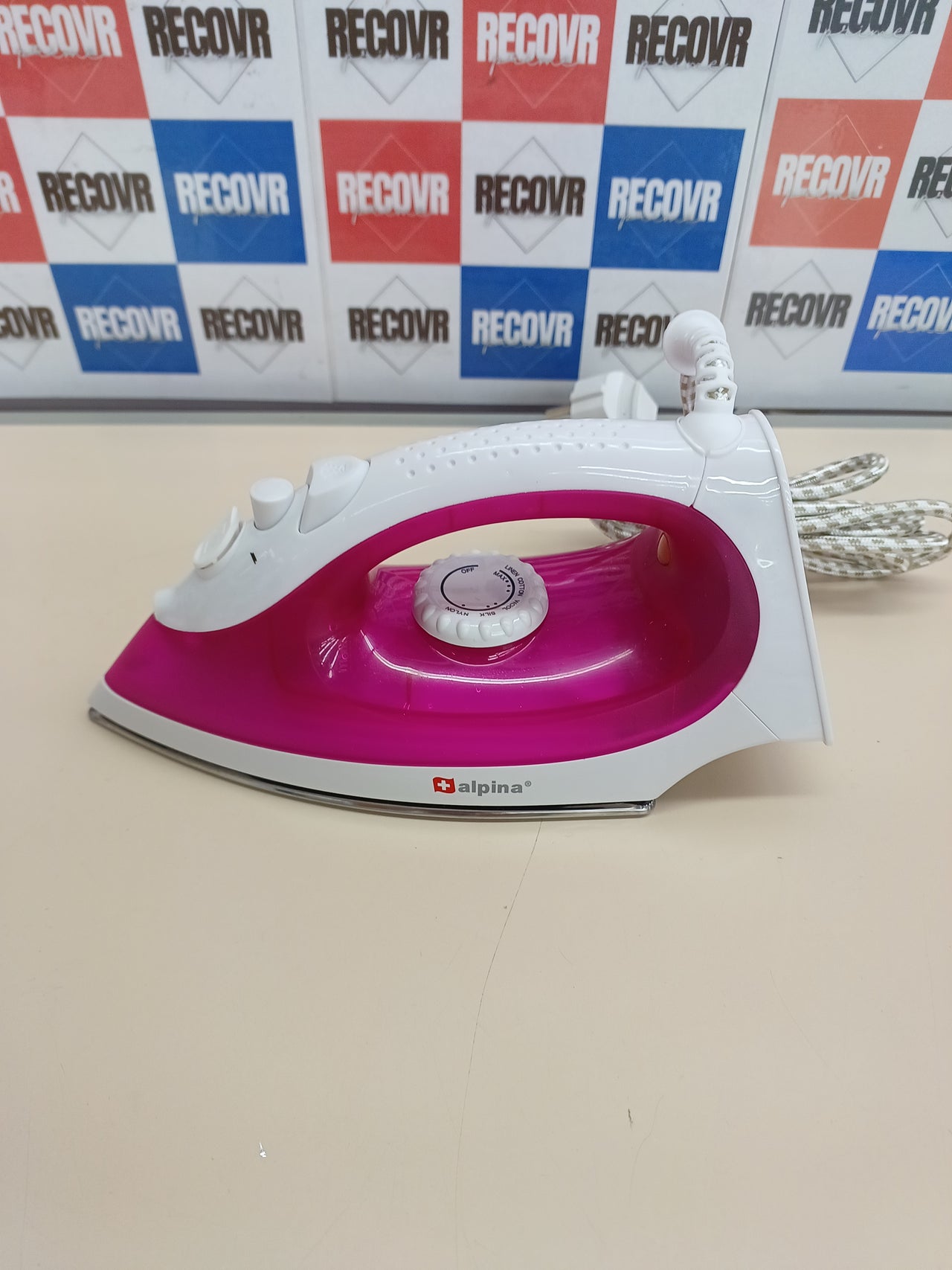 Plancha Vapor 2200W Alpina Rosa/Blanco