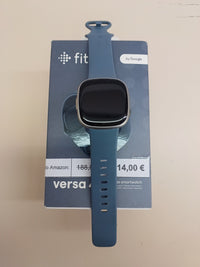 Thumbnail for Smartwatch Fitbit Versa 4,, Unisex-Adult, Azul Menta/Aluminio Platino, One Size, Waterfall Blue/Platinum