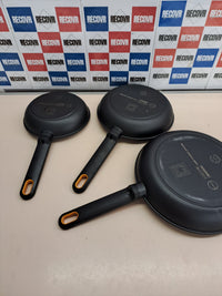 Juego sartenes 20/24/28 cm aluminio fundido – BRA