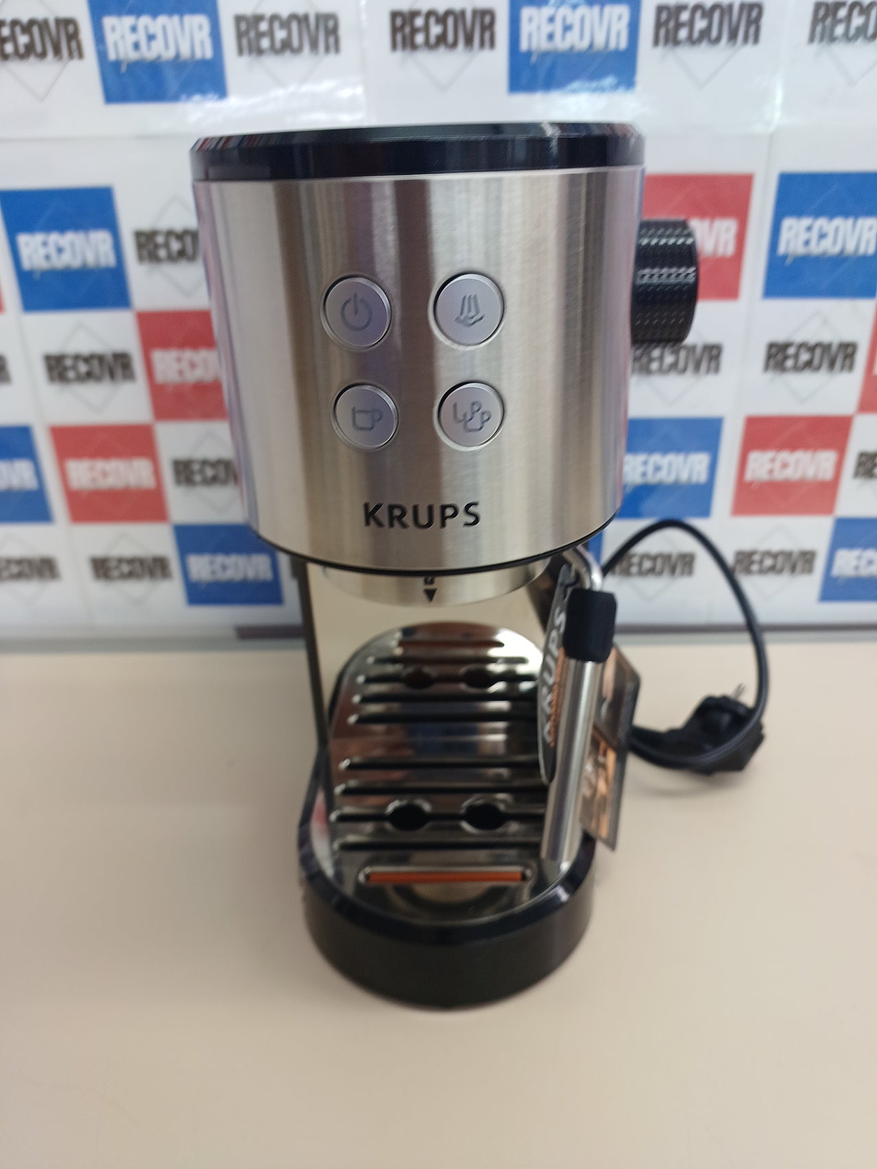 Cafetera espresso 15 bar compacta acero - Krups