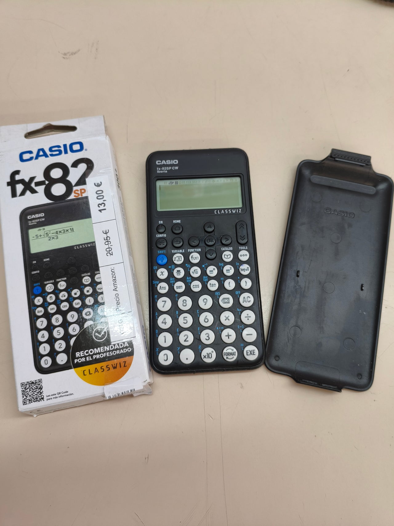 Calculadora científica Casio FX-82SP CW (gris oscuro)