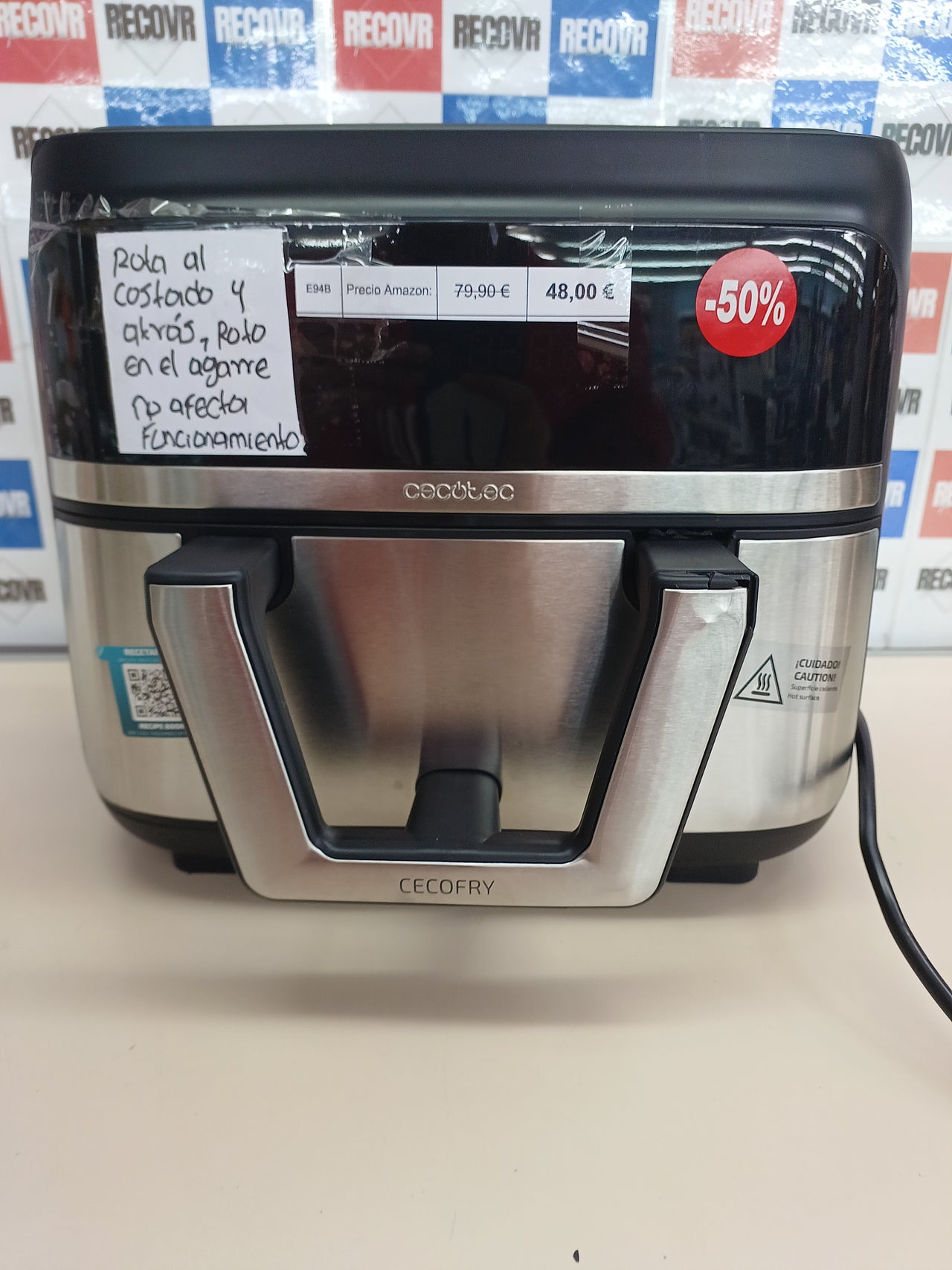Freidora aire 9 L 2850 W dual – Cecotec