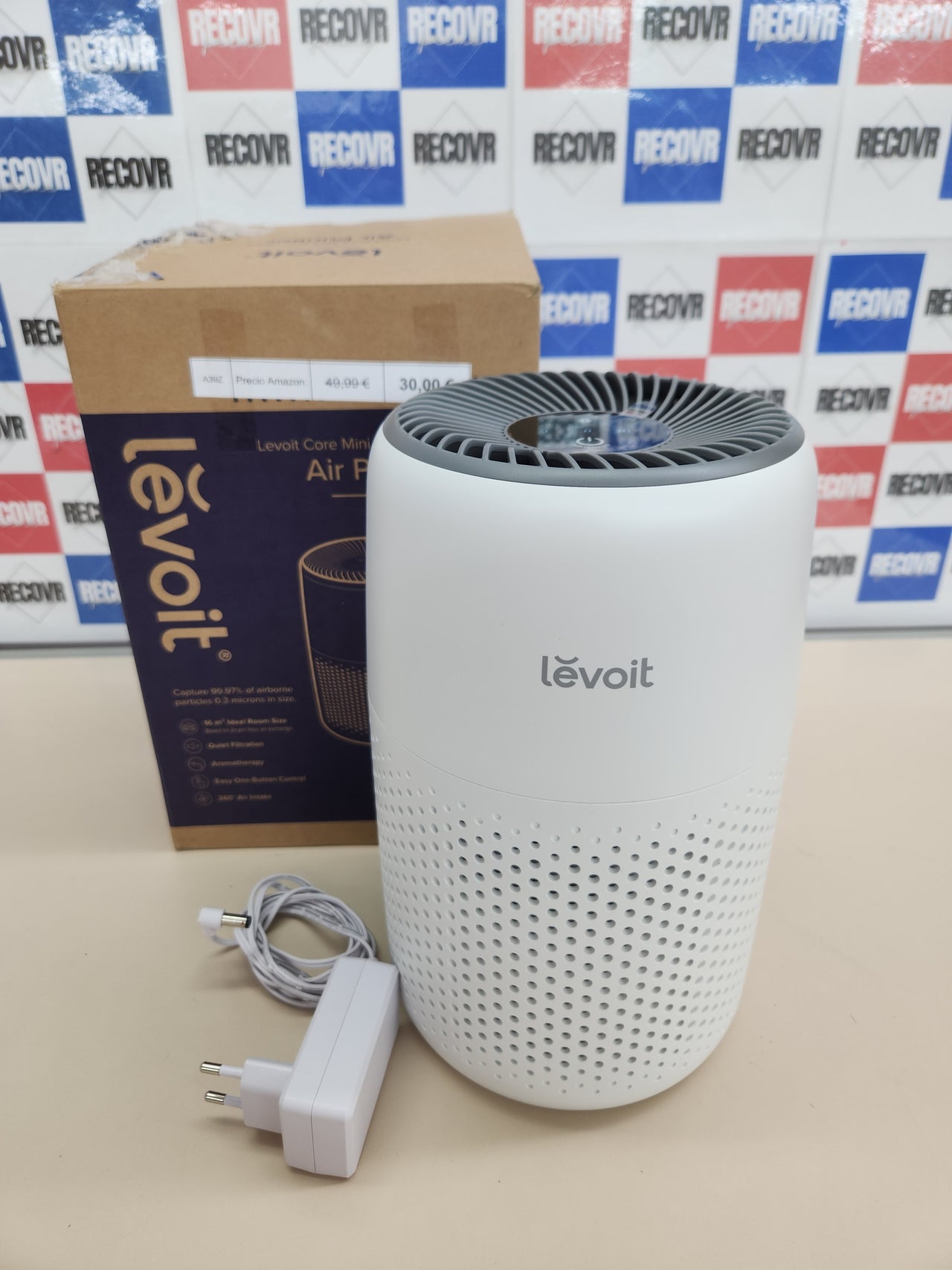 Purificador Aire 7W  con Filtro HEPA para Alergias, Air Purifier con Aromaterapia, Purificador Aire Silencioso 25dB, Core Mini LEVOIT