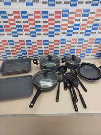 Batería de cocina antiadherente con tapas – bella