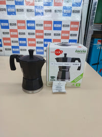 Cafetera italiana inducción 1-3 tazas negra Wecook Luccia.