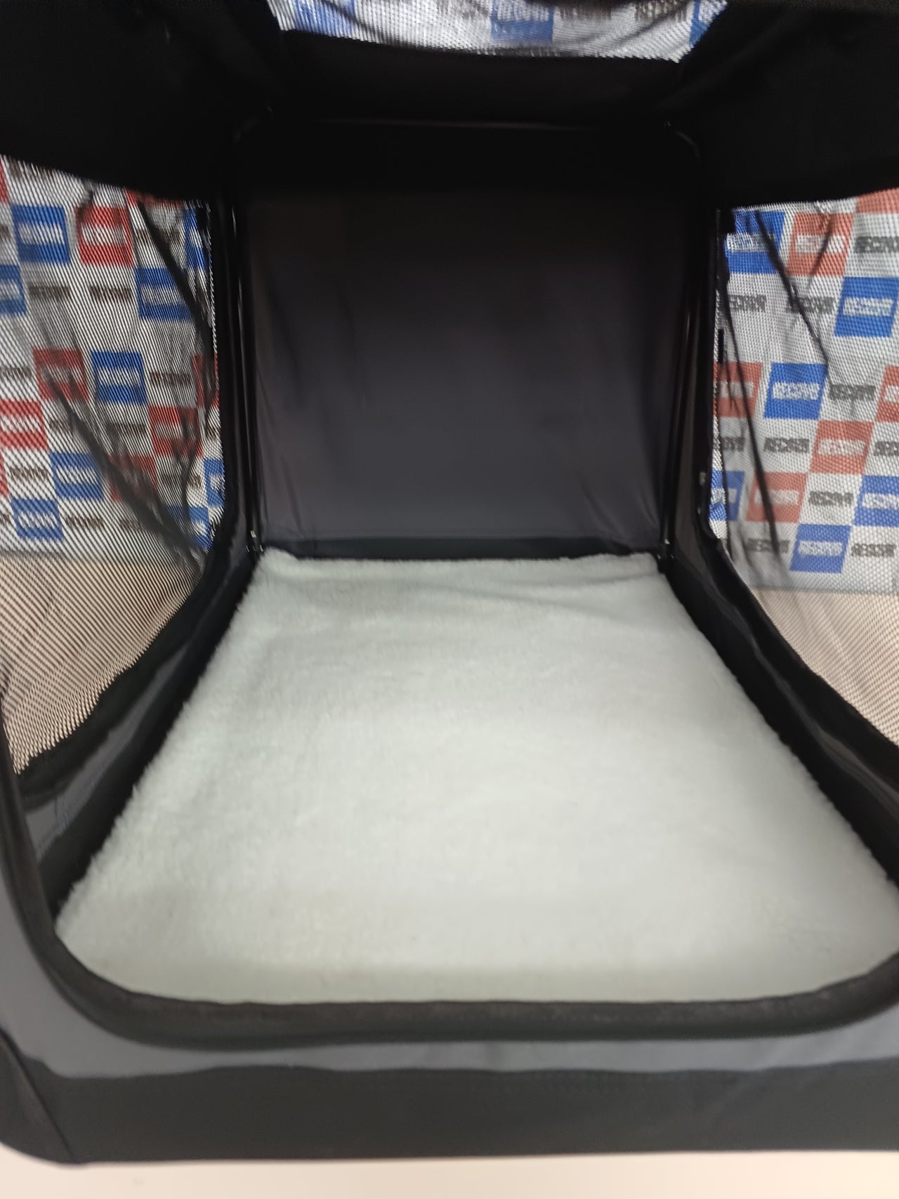 Transportín plegable tela oxford mediano Feandrea