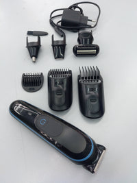 Thumbnail for Braun Recortadora Todo En Uno 5 MGK5380, Recortadora De Barba 9 En 1 Para Hombre, Máquina de afeitar, Cortapelos, Para La Cara, Pelo, Orejas, Nariz, 7 Accesorios, Negro/Azul
