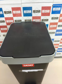 Cubo de basura con pedal Tatay Smart 25 L negro