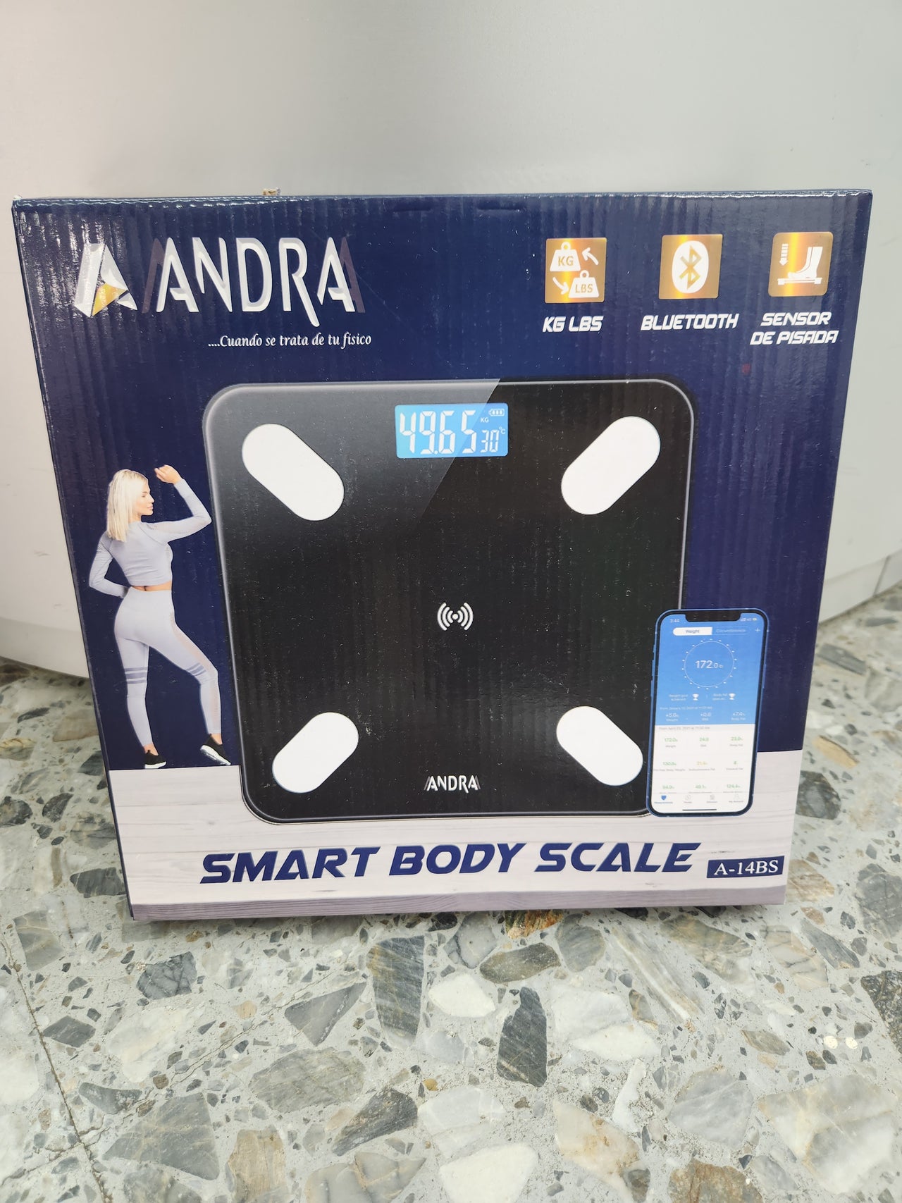 Báscula de baño BT Recargable ANDRA