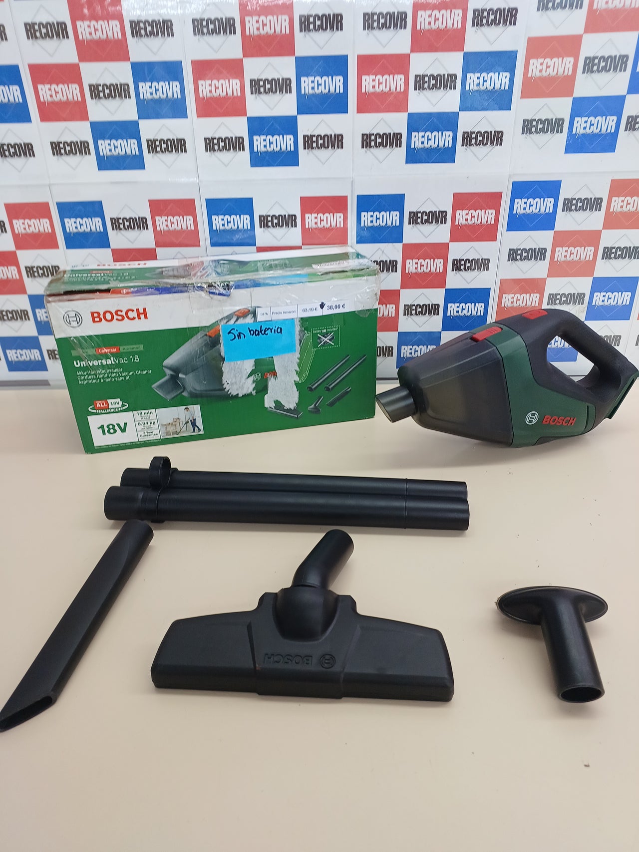 Aspirador batería 18V compacto y versátil BOSCH