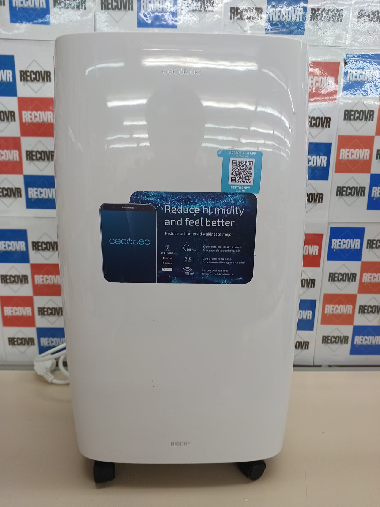 Deshumidificador 10 L/día WiFi – Cecotec