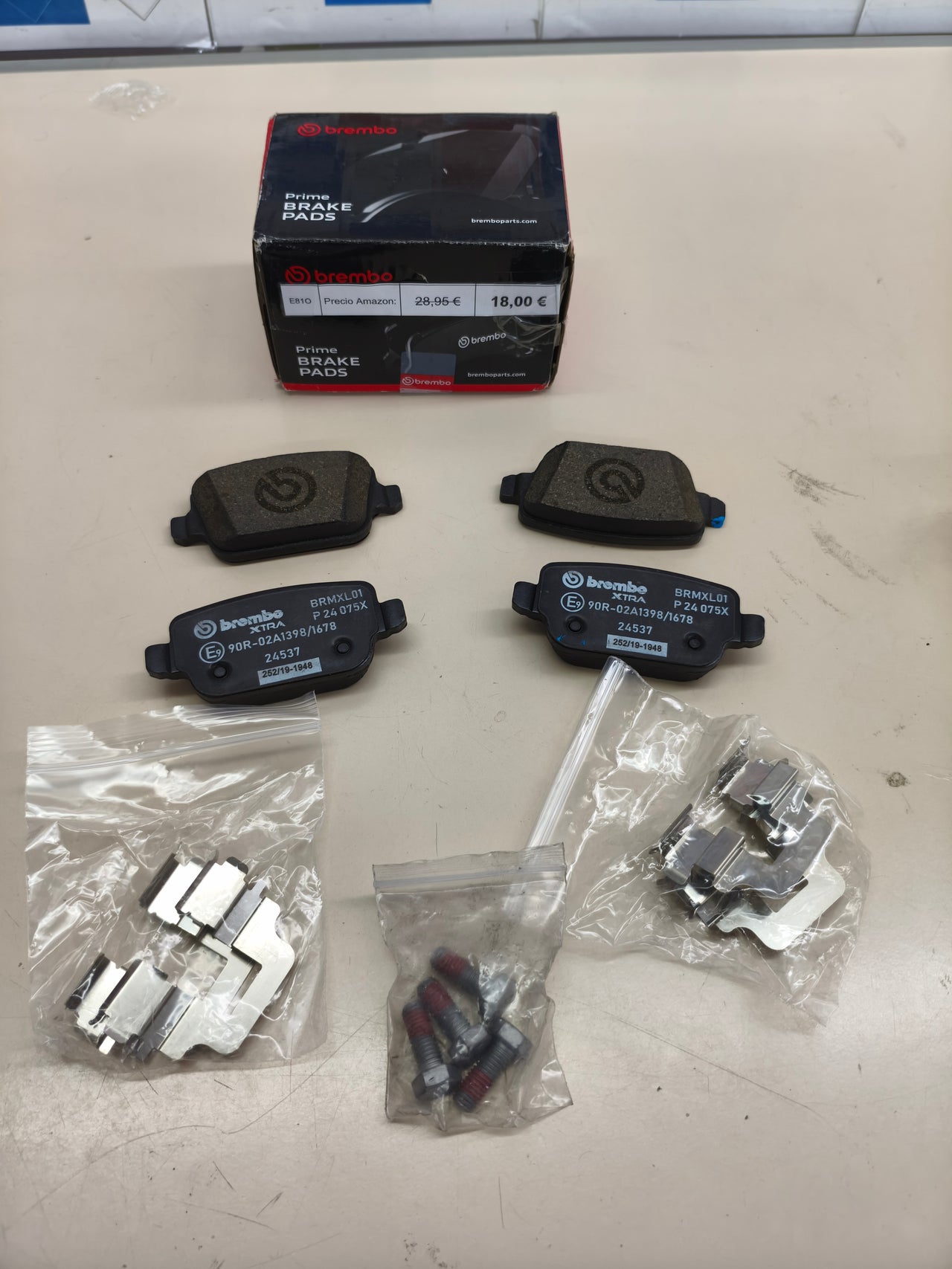Pastillas de freno Brembo P 24 078 traseras