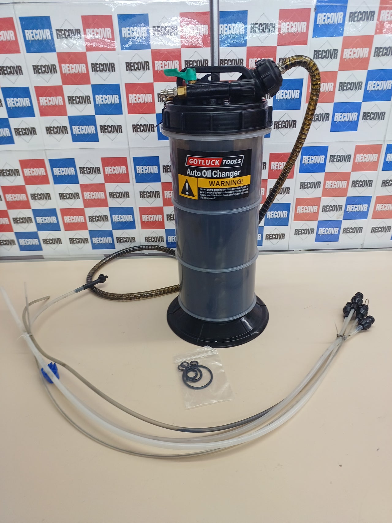Bomba de succión de aceite 5.3 L manual y neumática Ouluto