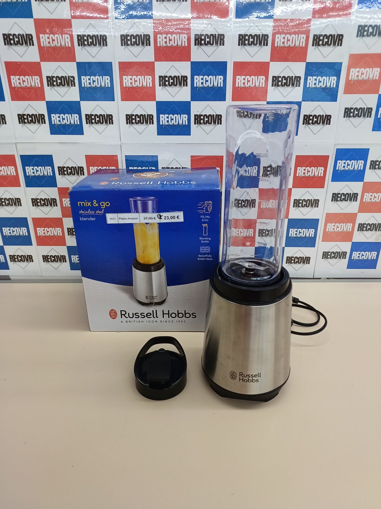Batidora Vaso Mix & Go Russell Hobbs