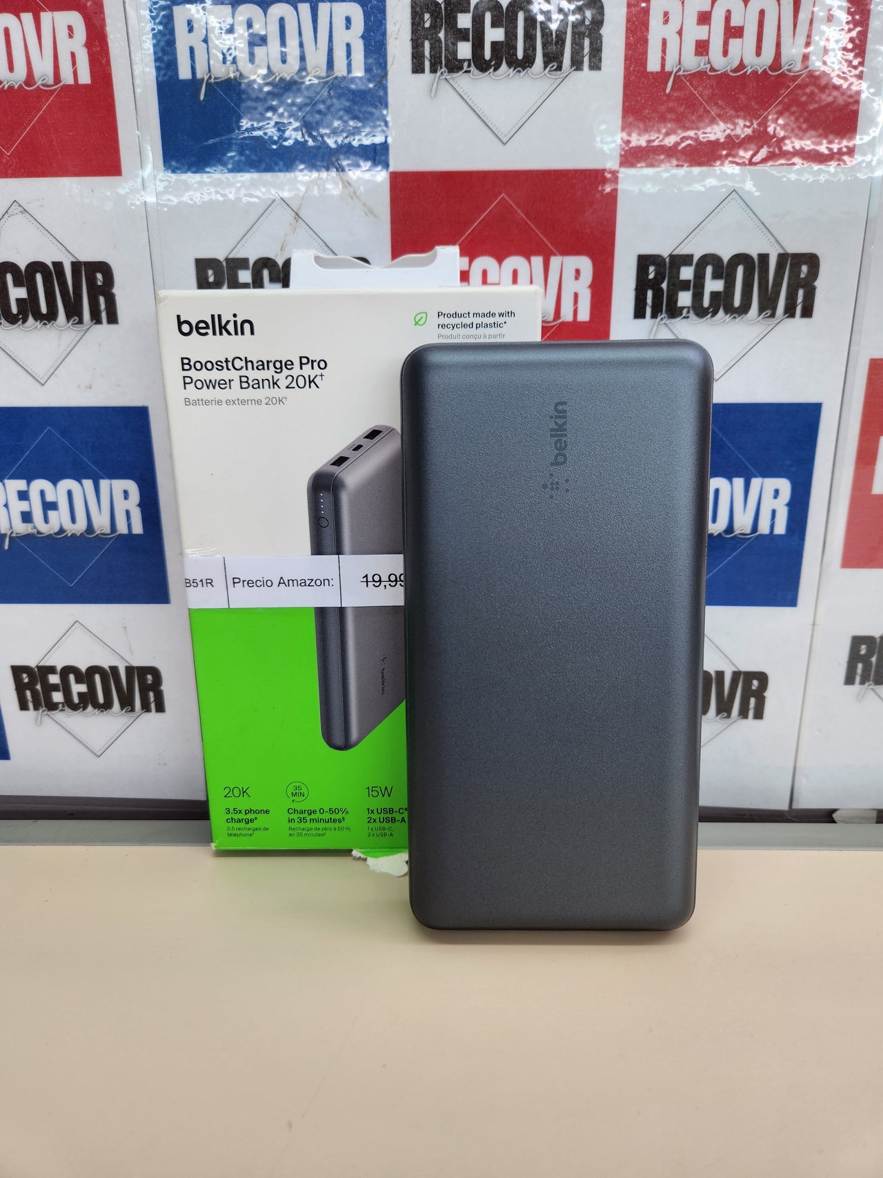 Power Bank 20000mAh con USB-C y 2 USB-A Belkin