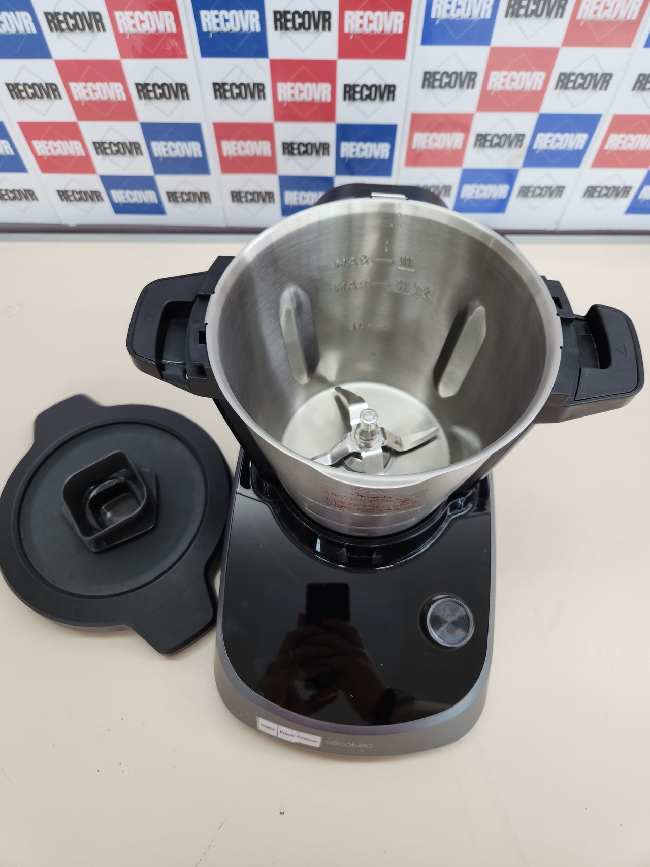 Cecotec Robot de Cocina Multifunción Mambo Touch con Jarra Habana. 1600 W, 37 Funciones, Pantalla Táctil TFT 5" con Recetario Integrado, 3,3 Litros, APP, Báscula y Jarra de Acero Inox + Habana