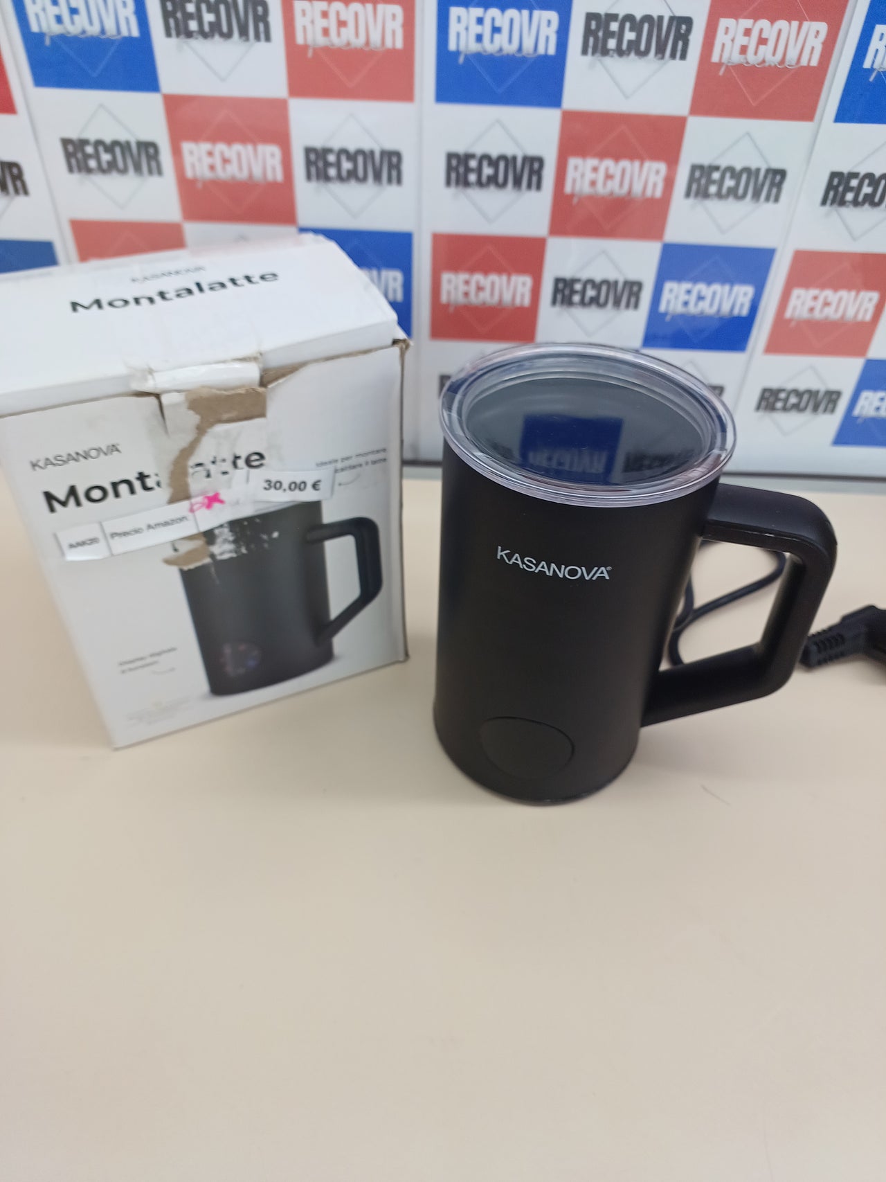 Espumador de Leche eléctrico, 550 WAcero Inoxidable KASANOVA HS009-B