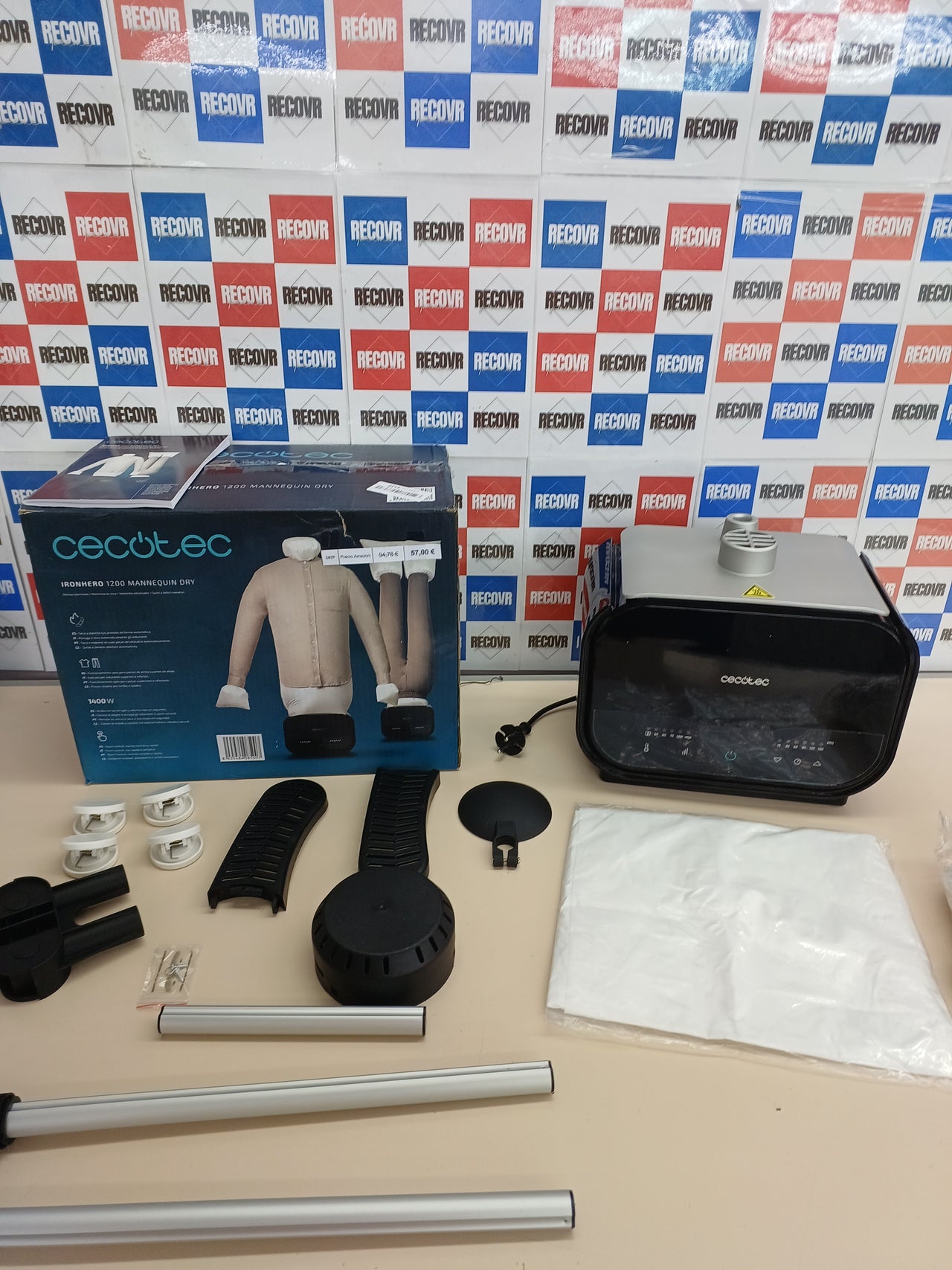 Maniquí planchado y secado 1200W 180min - Cecotec