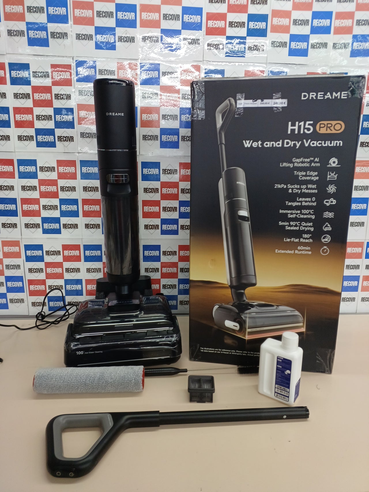 Aspirador seco y húmedo 21 000 Pa con brazo robótico – Dreame