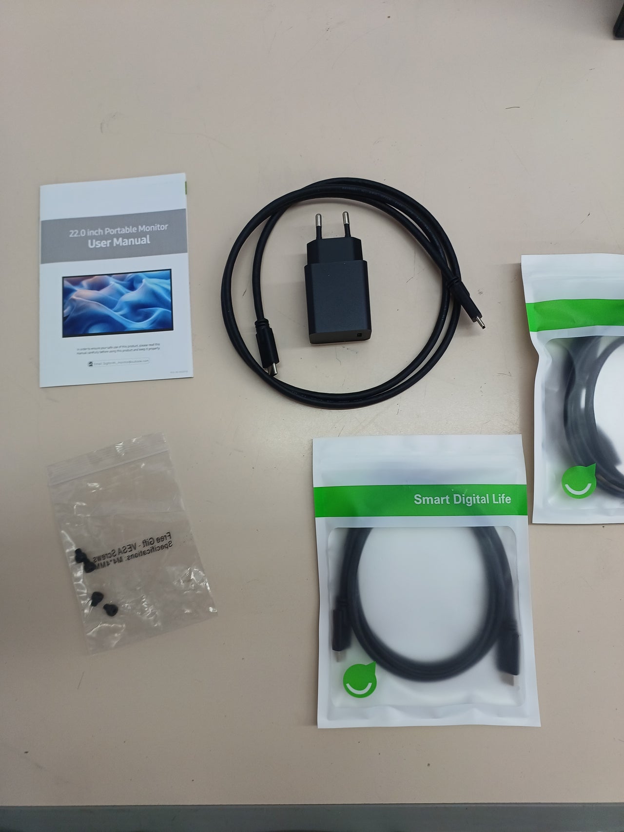 Monitor portátil 22" 2K HDMI/Type-C altavoces Sightnith