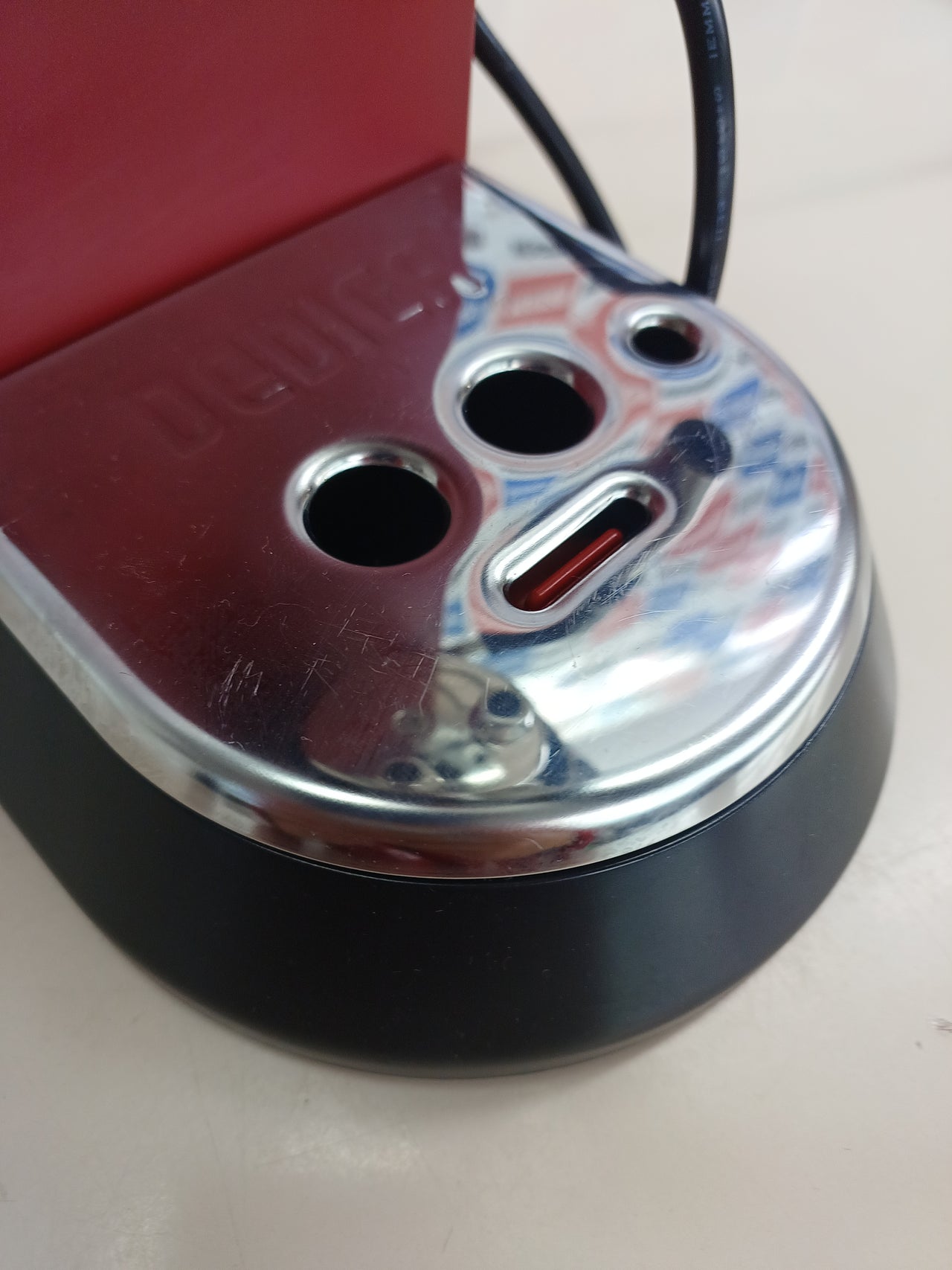 Cafetera espresso bomba acero 1,3 L roja - De'Longhia