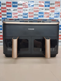 Cosori Air Fryer Grande 8,5 Litros, Freidora de Aire con Doble Cesta, Airfryer con Ventana, Recetas en la App, Multifunción 10 en 1, Alta Potencia y 55% de Eficiencia, Bajo Ruido, Fácil de Limpiar