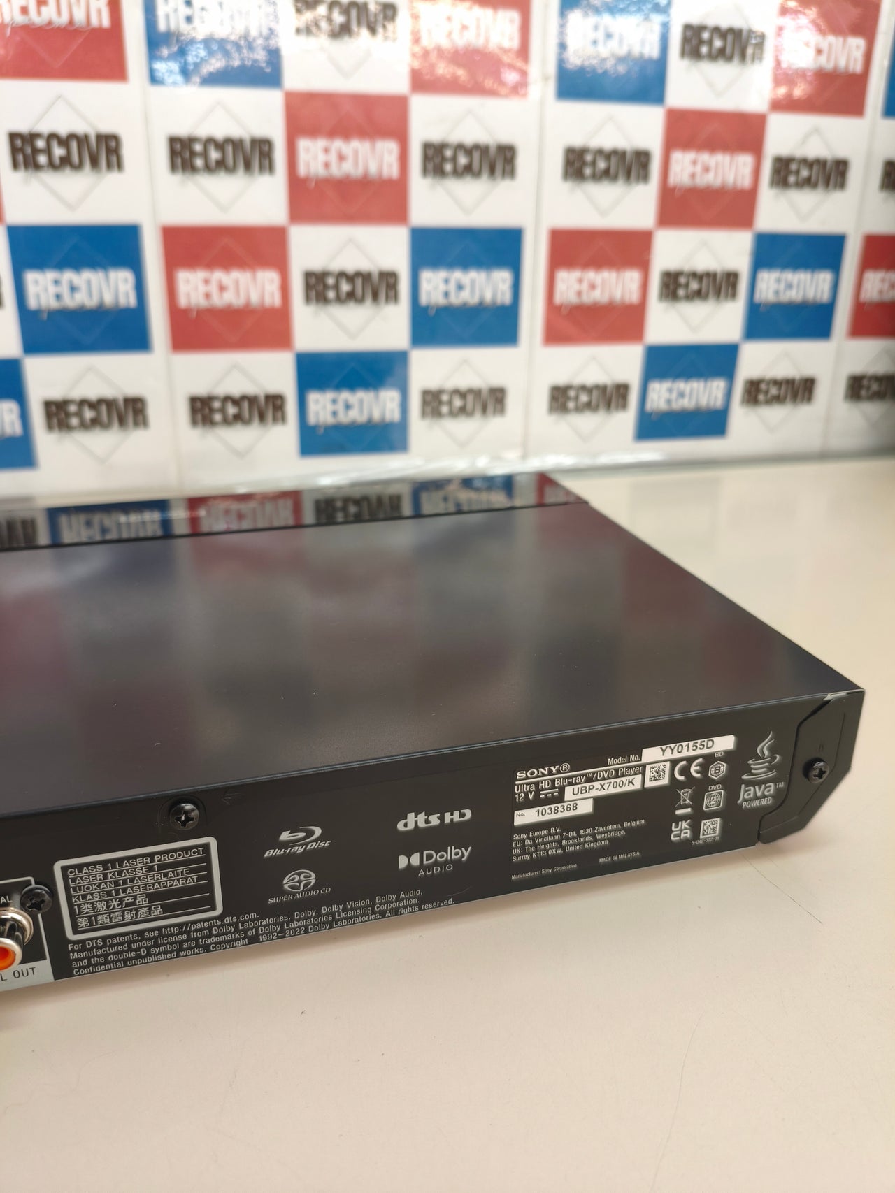 Sony UBP-X700/K, reproductor Blu-ray 4K Ultra HD, HDR10, Dolby Vision