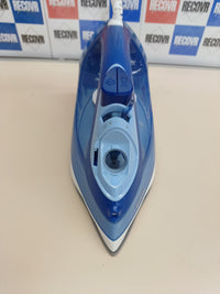 Plancha de vapor , 2400 W, potencia de vapor constante de 40 g/min, golpe de vapor de 180 g, suela de cerámica, vapor vertical, color azul. Philips 3000 Series