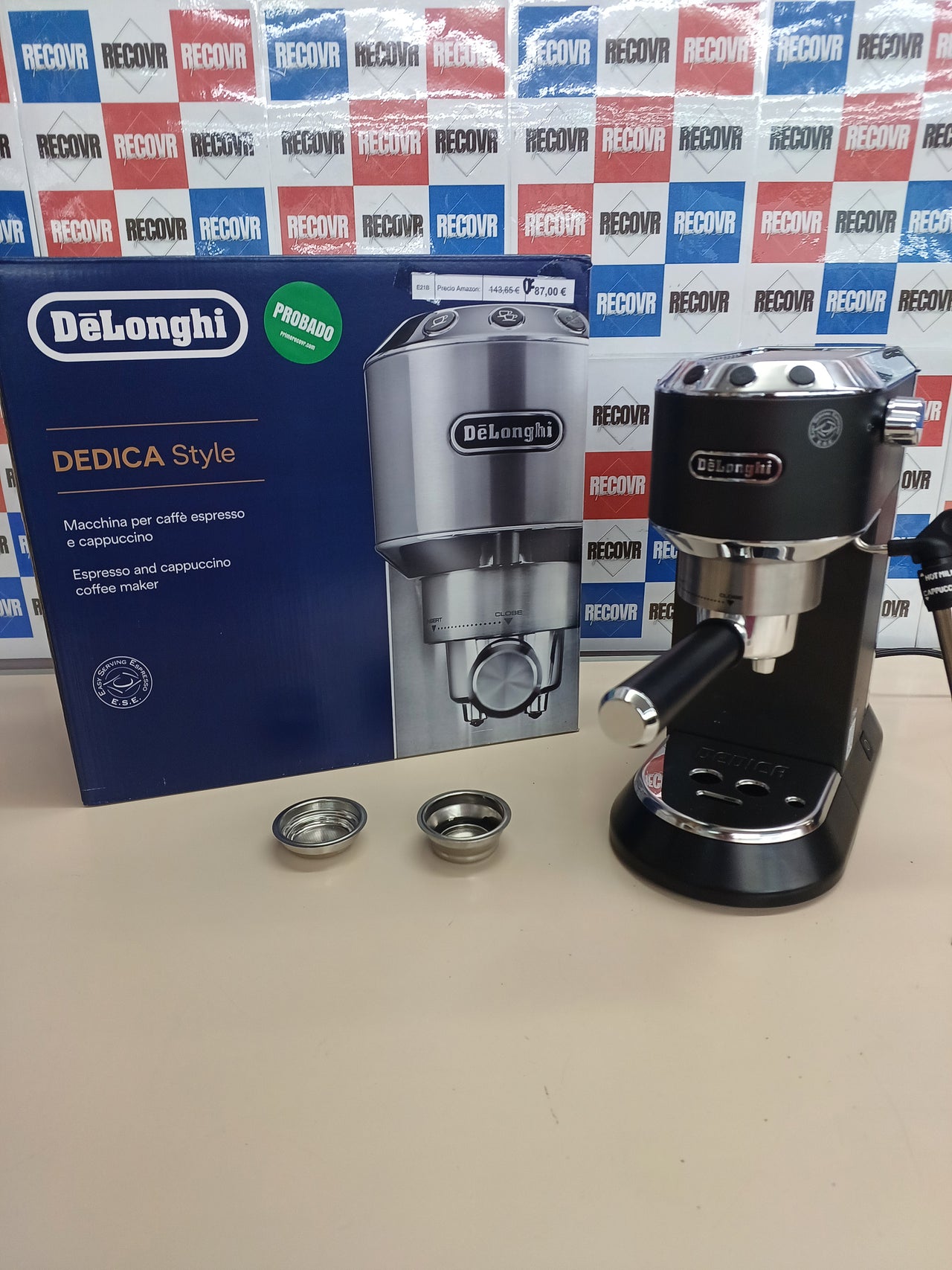 Cafetera espresso acero inox 1,3 L – De'Longhi