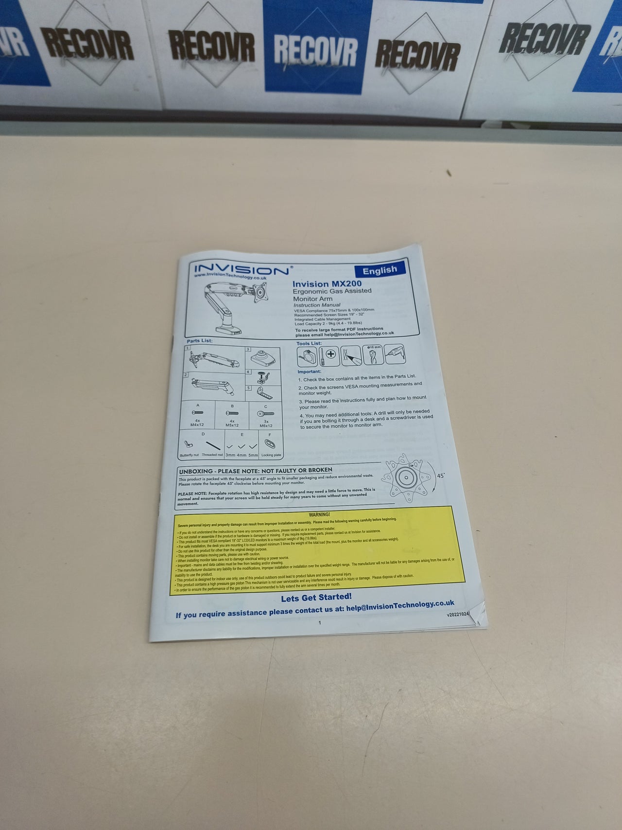 Soporte Monitor Invision MX200 19-32" Ajustable