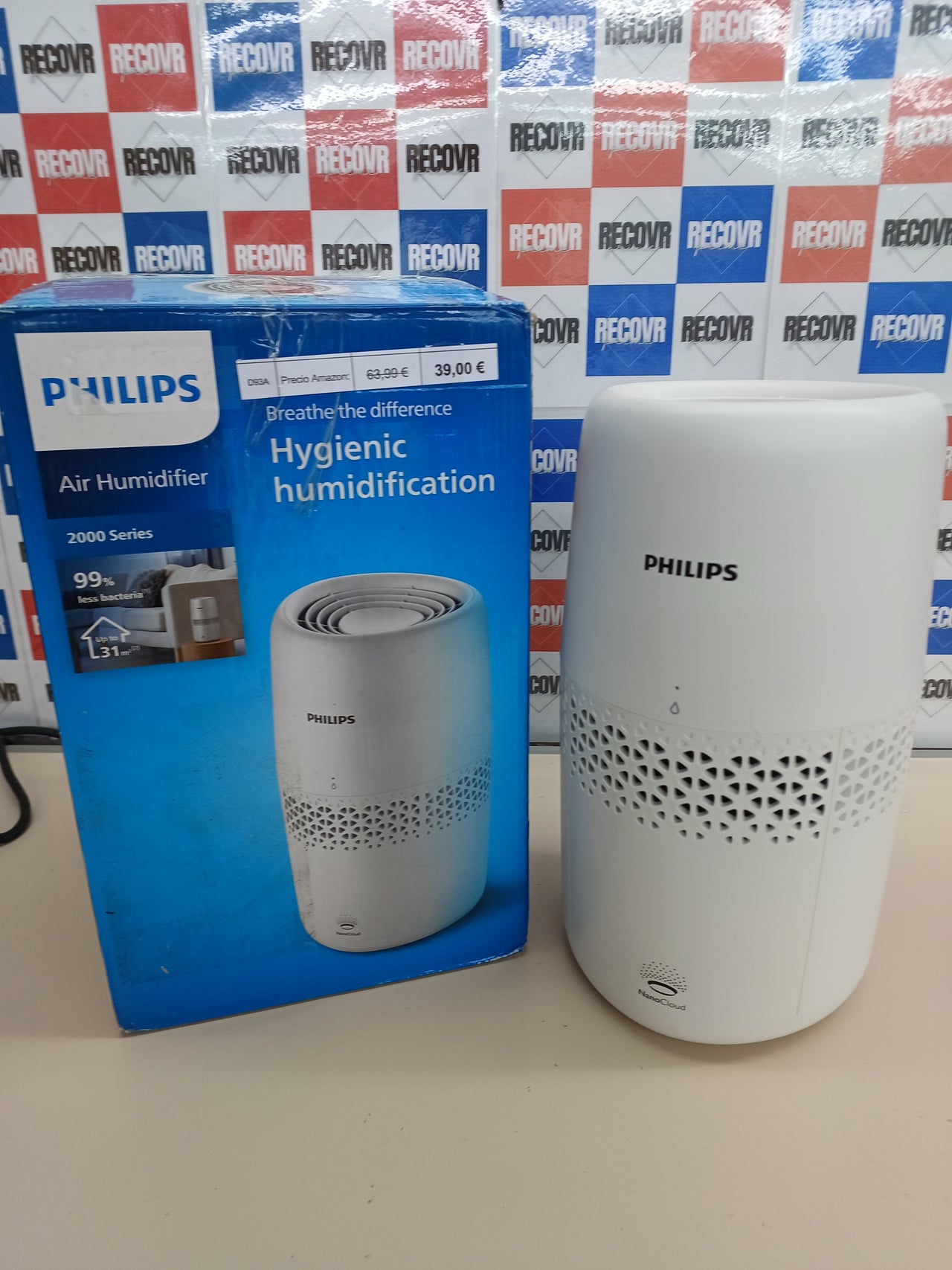 Humidificador 2L NanoCloud para 31m² PHILIPS