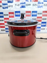 Olla 210W, 3,5L Cocción Lenta Manual para Preparar Multitud de Recetas| Acero Inoxidable, Rojo [Scv400Rd-050], 9.45 Inches X 12.99 Inches X 12.01 Inches, Rojo, Crock-Pot