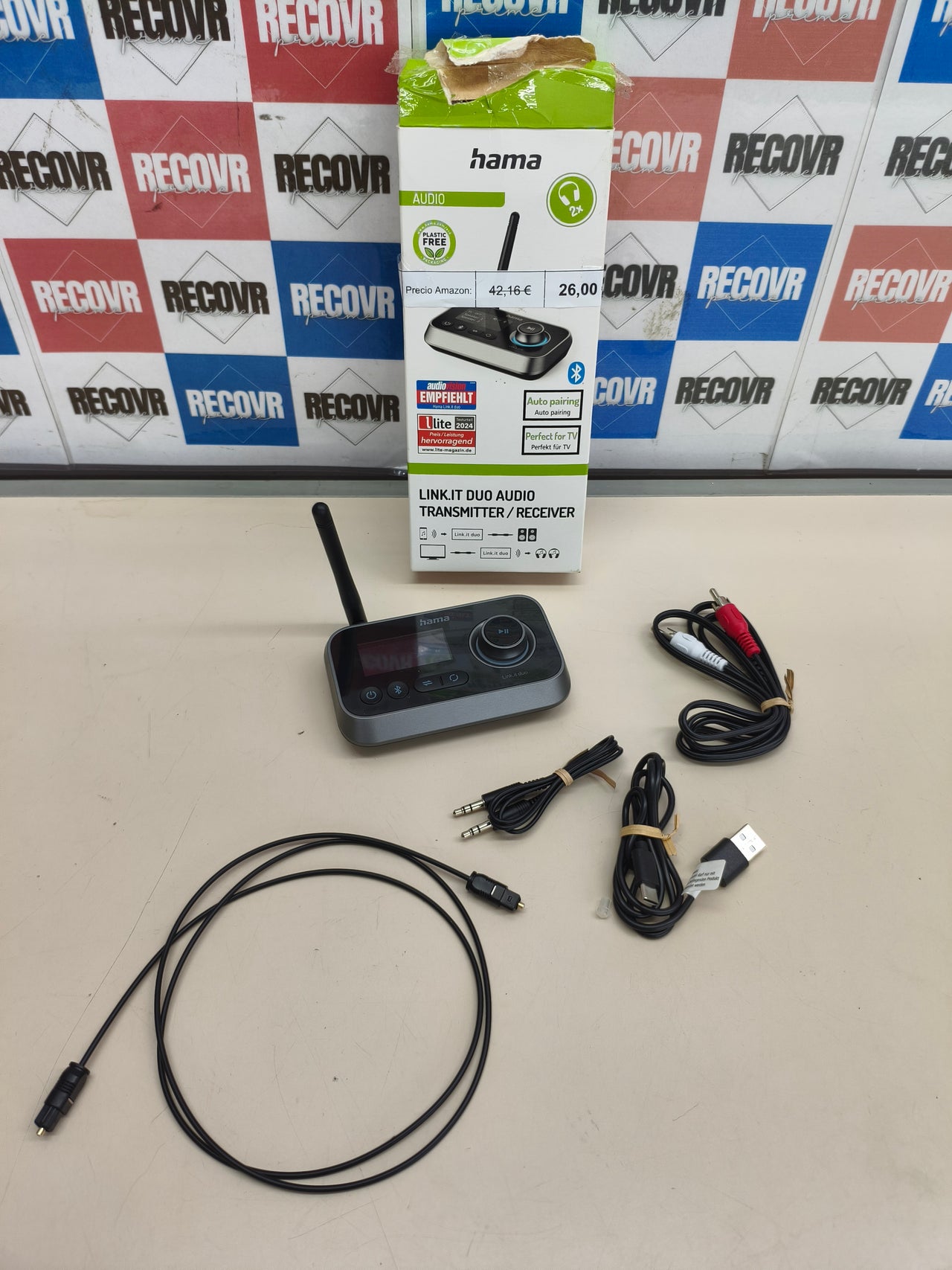 Transmisor y receptor Bluetooth 5.2 Hama