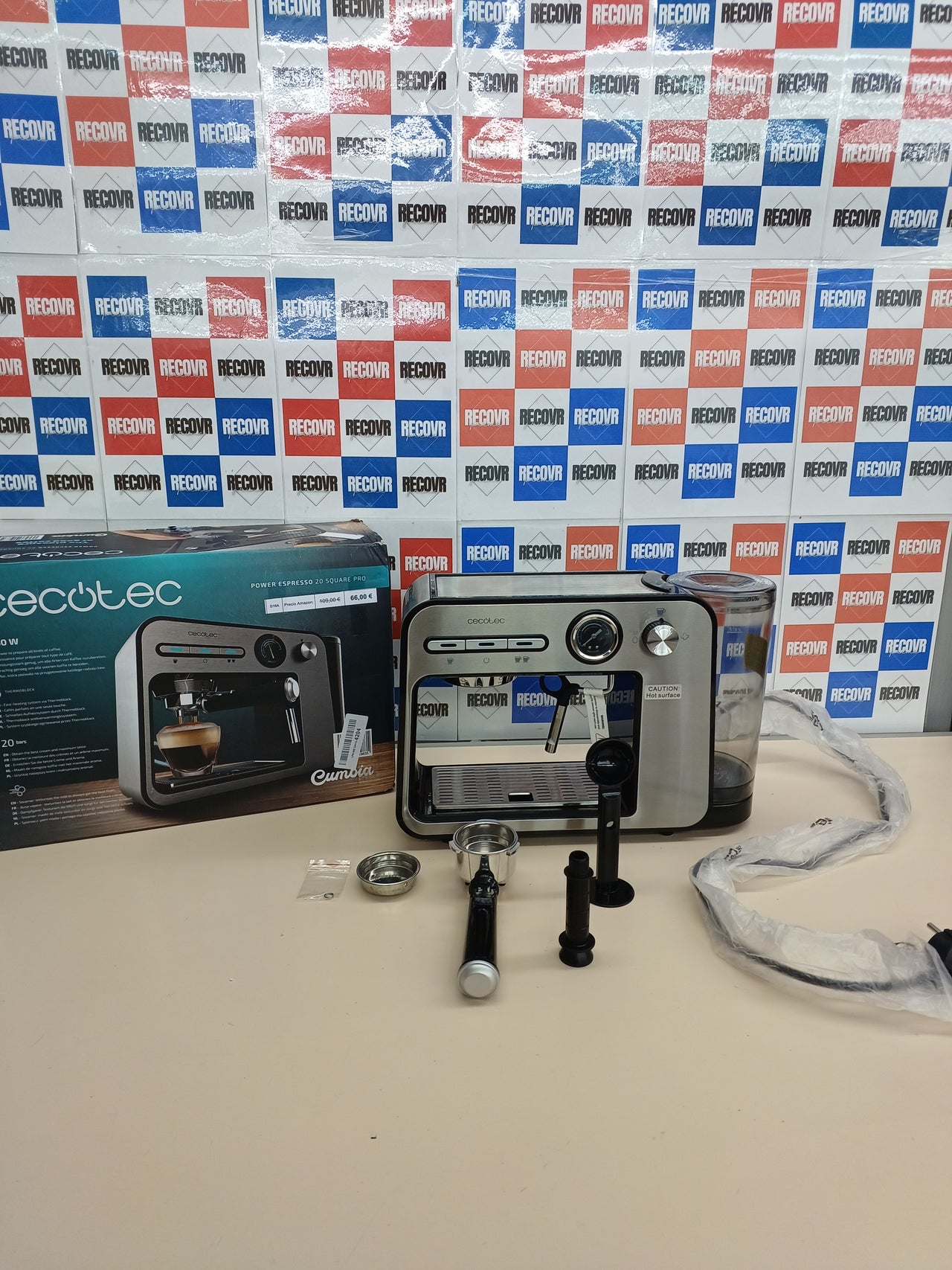 Cafetera espresso 20 bares Pro 1L Cecotec