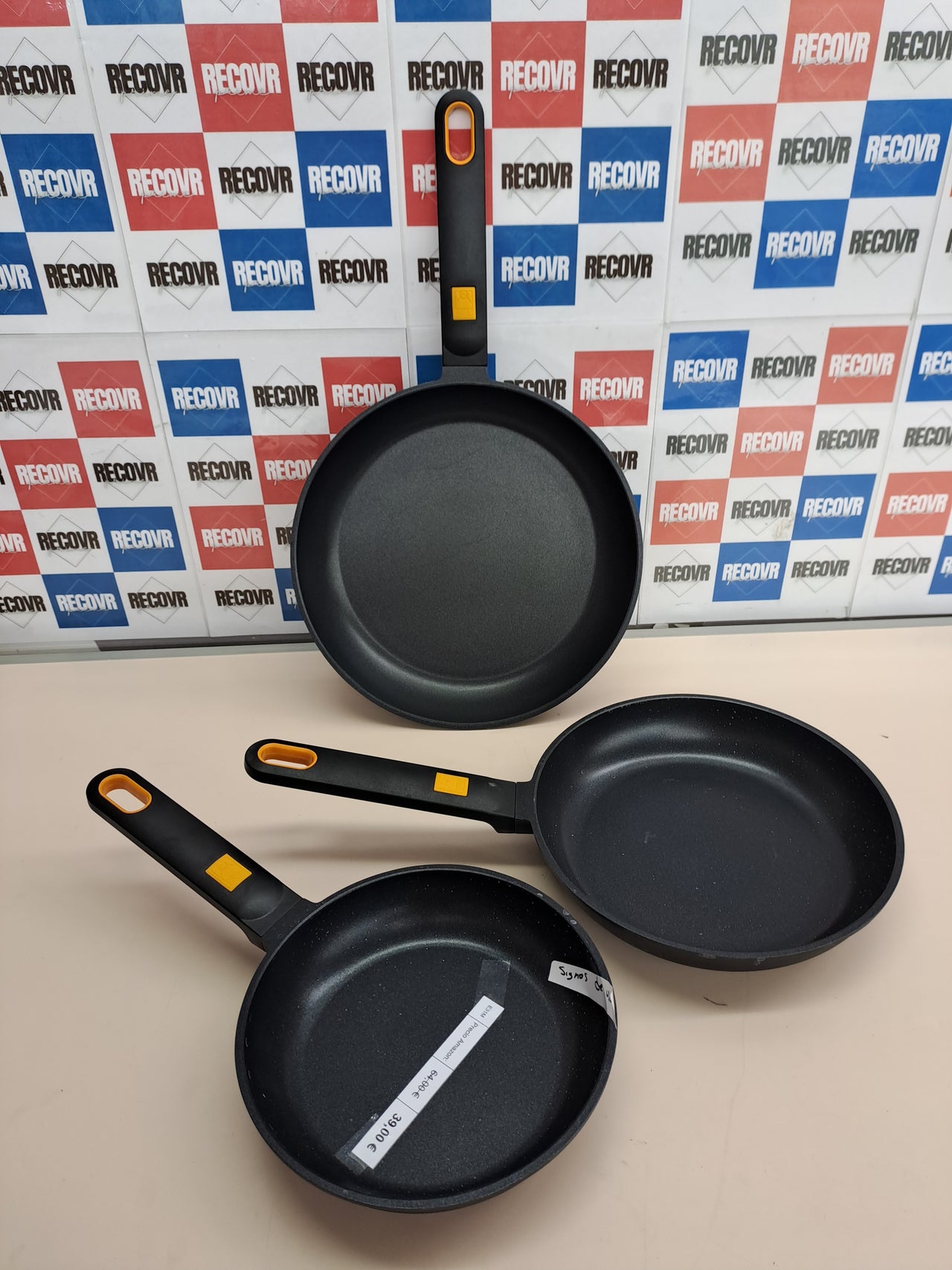 Juego sartenes 20/24/28 cm aluminio fundido – BRA