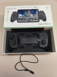 Razer Kishi Ultra, mando USB-C, Chroma RGB, hápticos HD, negro