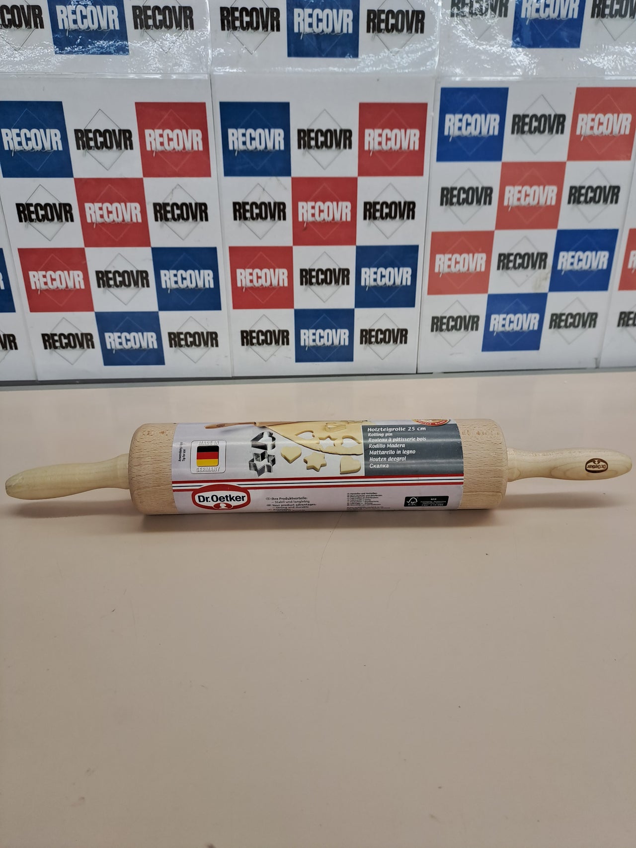 Rodillo madera Ø6×44 cm – Dr. Oetker