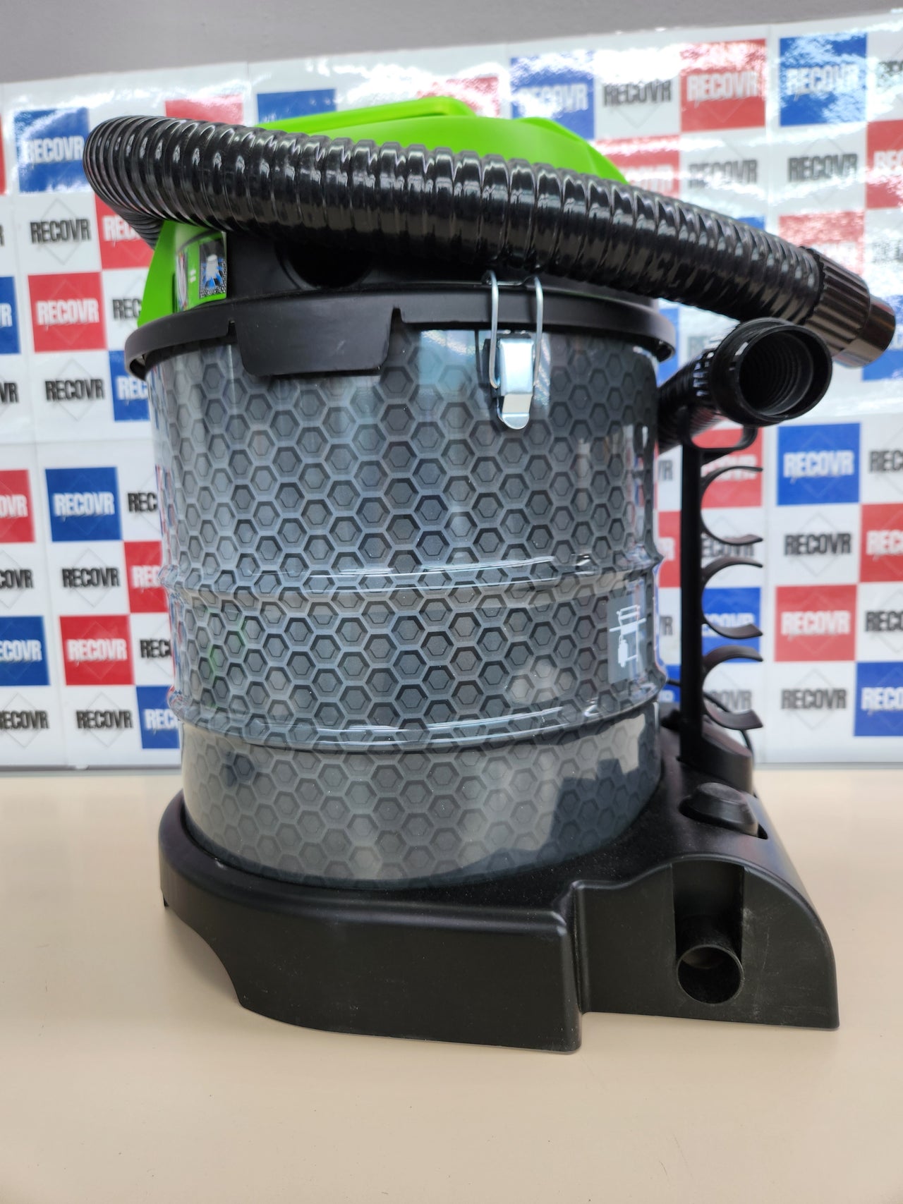 RIBIMEX Perfetto Aspiradora de Cenizas, Plástico y Metal, Negro y Verde