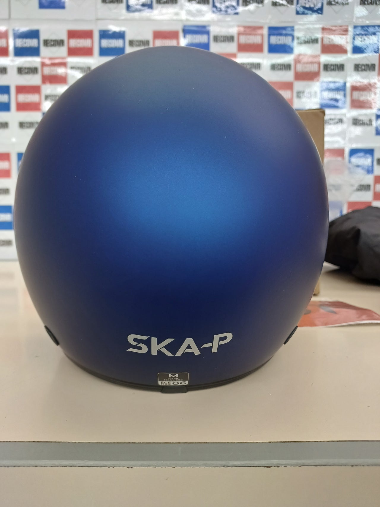 SKA-P Casco Abierto 1SHA Zen Mono Azul Satinado,Talla M