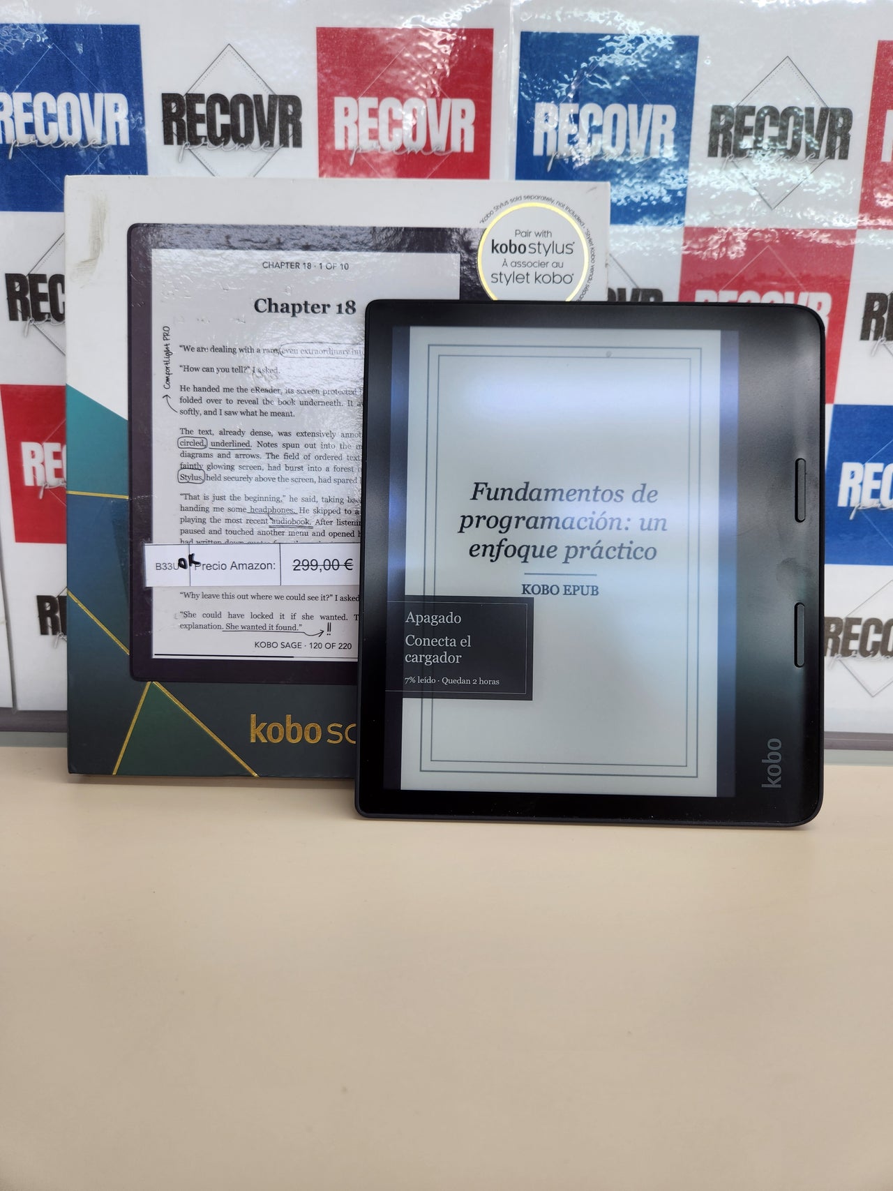 eReader 8" táctil 32GB con Bluetooth e IPX8 Kobo