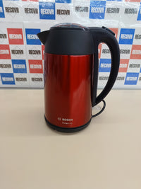 Hervidor eléctrico 1,7 L rojo rápido y seguro