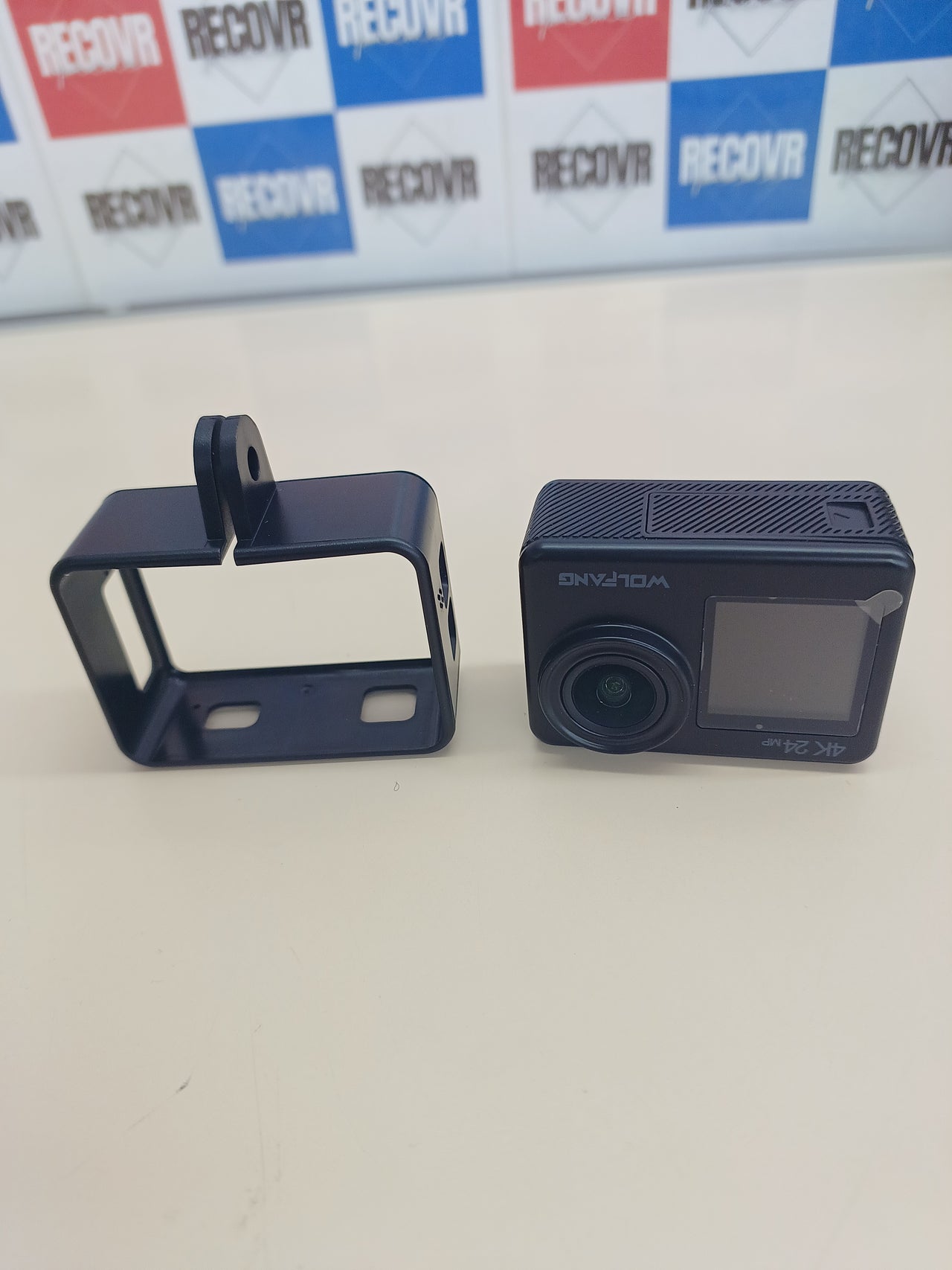 Cámara deportiva 4K 24MP doble pantalla 40M Wolfang