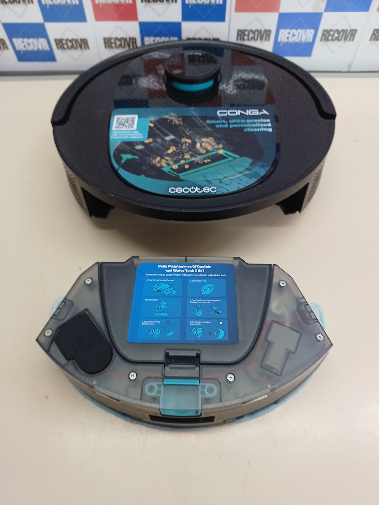 Robot aspirador y fregasuelos 5000 Pa navegación láser 220 min – Cecotec