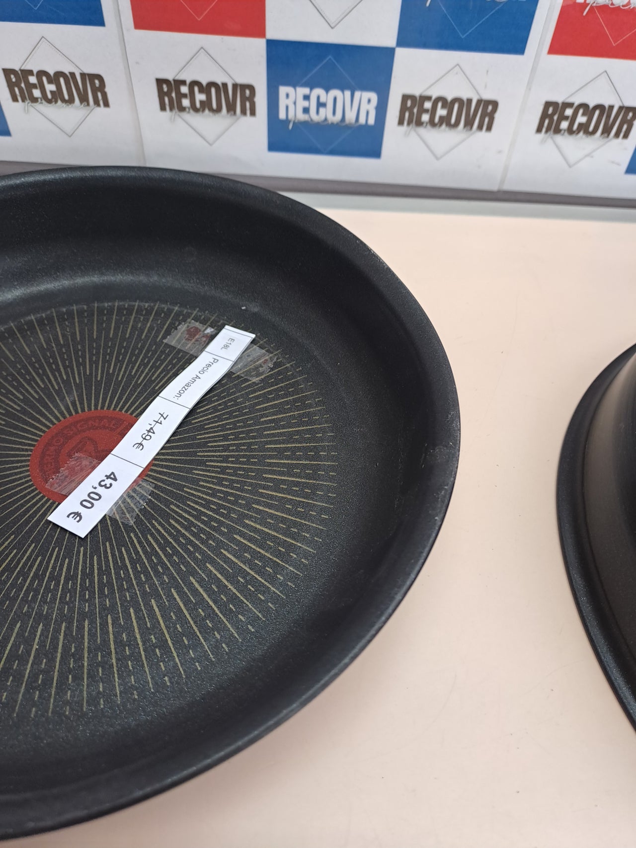Sartenes 24/28cm mango extraíble inducción Titanio Ingenio Tefal