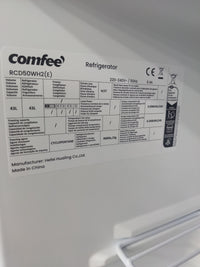 Comfee' RCD50WH2(E) Mini Frigorífico 43L47x45 x 49 cm